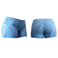 WOD GEAR CLOTHING WIDE BAND BOOTY SHORTS Blue White