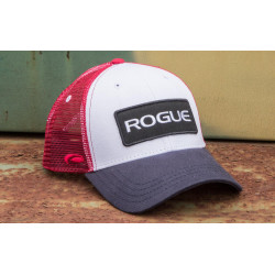 ROGUE PATCH TRUCKER HAT RED WHITE BLUE