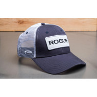 ROGUE PATCH TRUCKER HAT NAVY WHITE